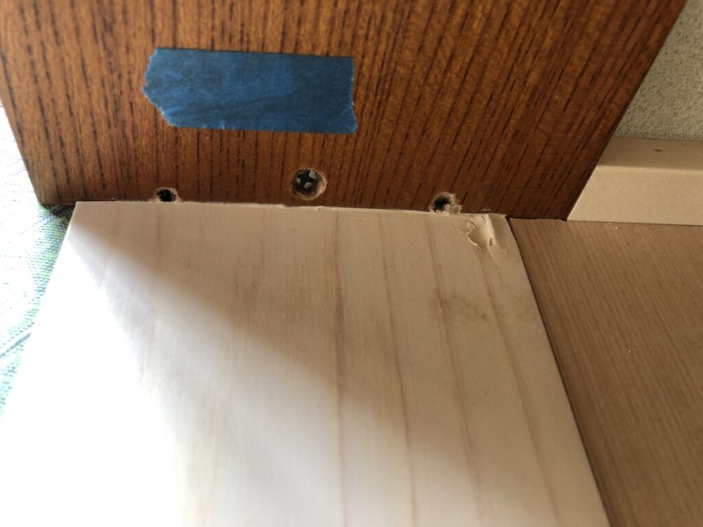 Floor pillar 1 before