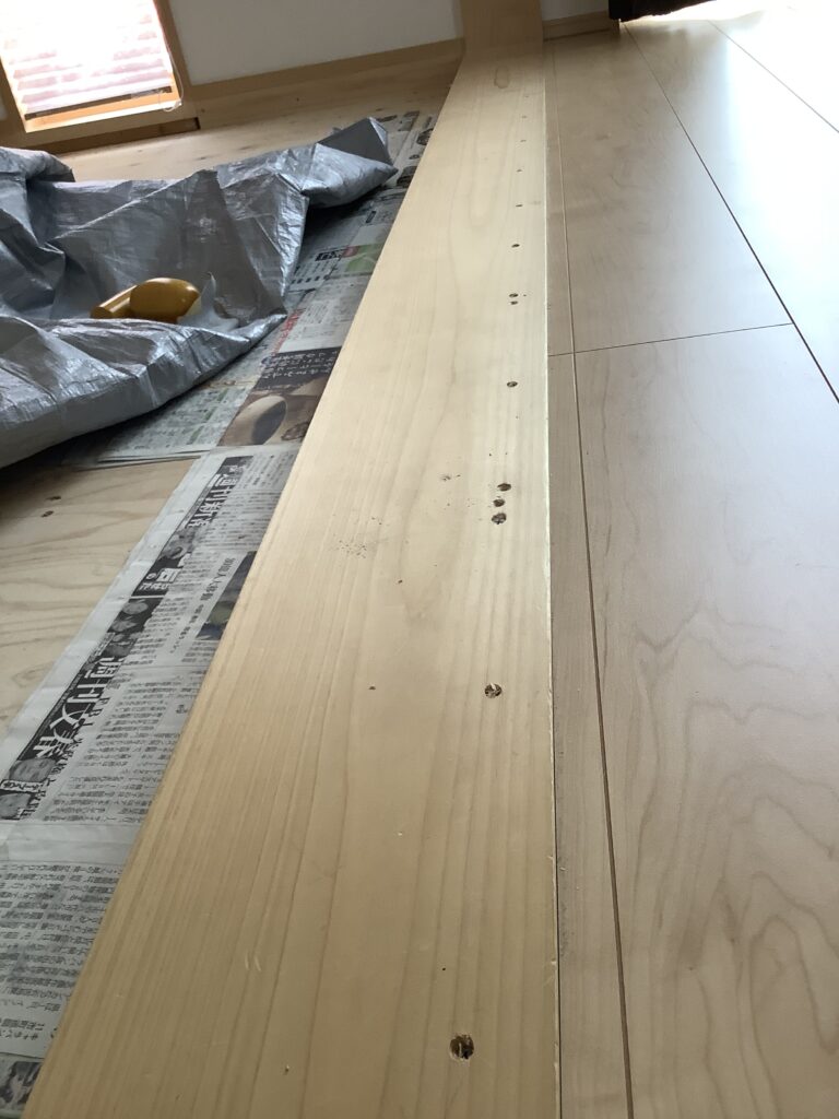Veneer pasting 1 before